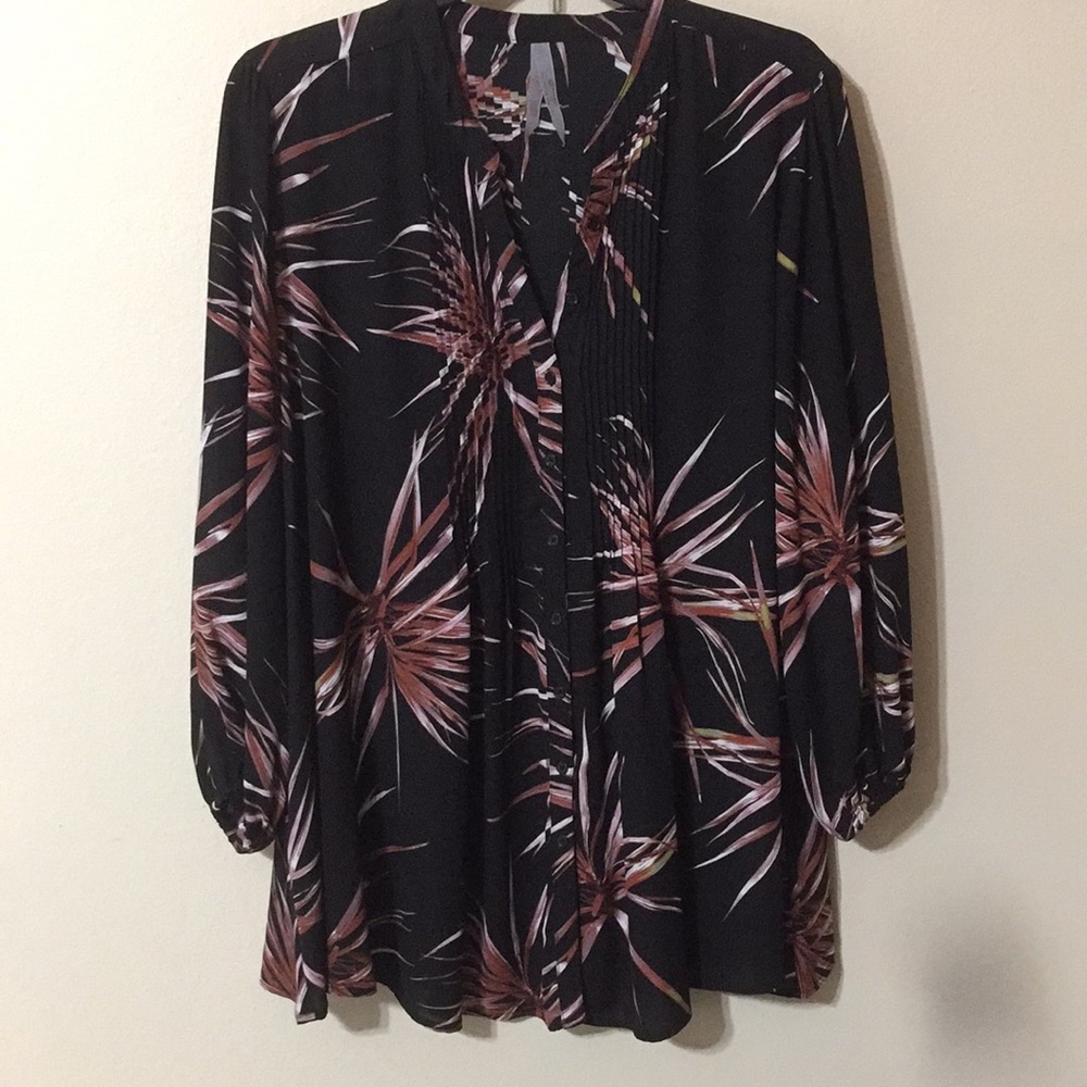 Melissa McCarthy Pin Tuck Blouse